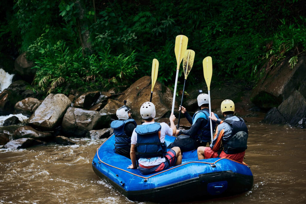 rafting en el rio Segura