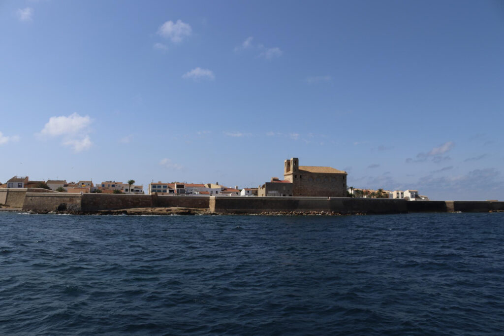 vista de la isla de tabarca
