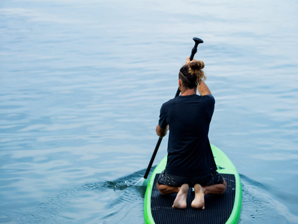 principiante en paddlesurf